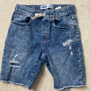 Old Navy Boys Karate jean shorts size 10